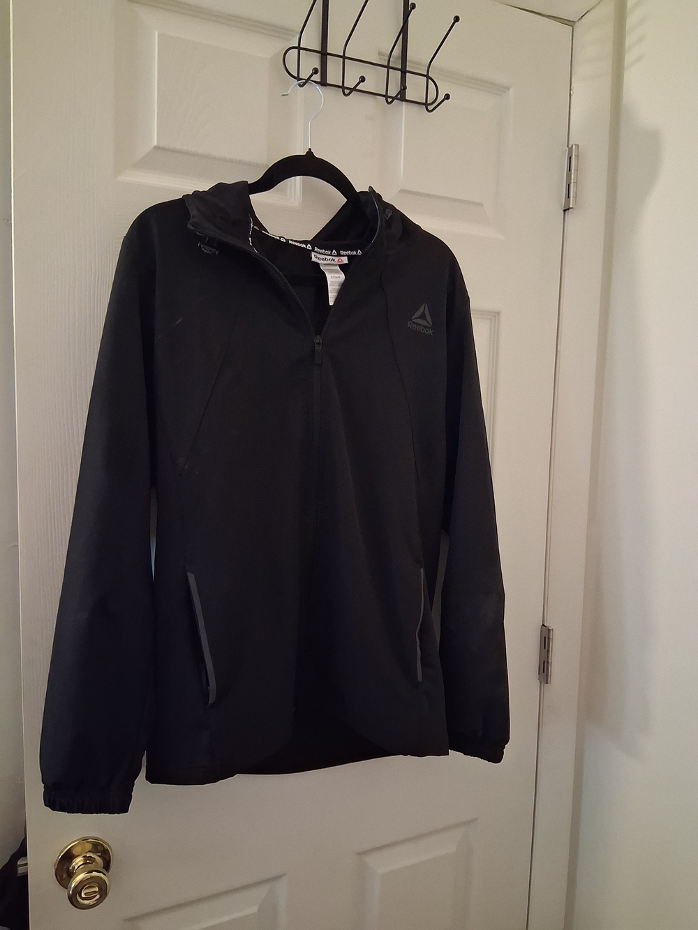 Reebok Black Hooded Softshell Jacket